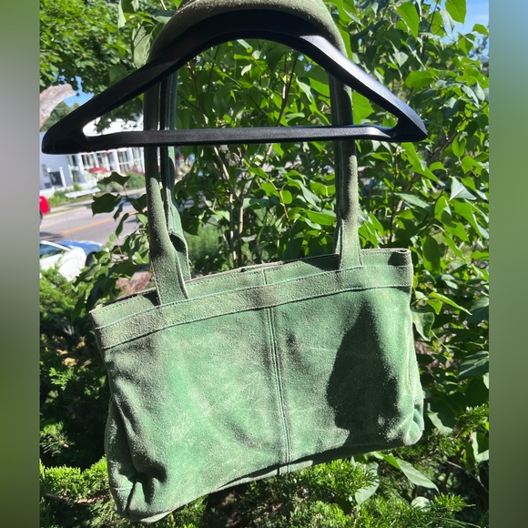 Y2K Urban Outfitters green suede purse - Picture 3 of 7